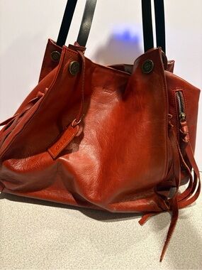 Old Trend Daisy Tote Large Leather Bag in Brown 14x12x5